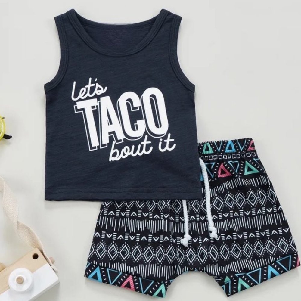 NEW Boy's Lets Taco Bout It Outfit